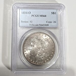 1884 O Morgan Silver Dollar MS64 Beautiful Coin!